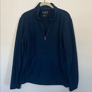 EUC Marc Russo Men's Deep Blue Zip-Up Sweater sz M